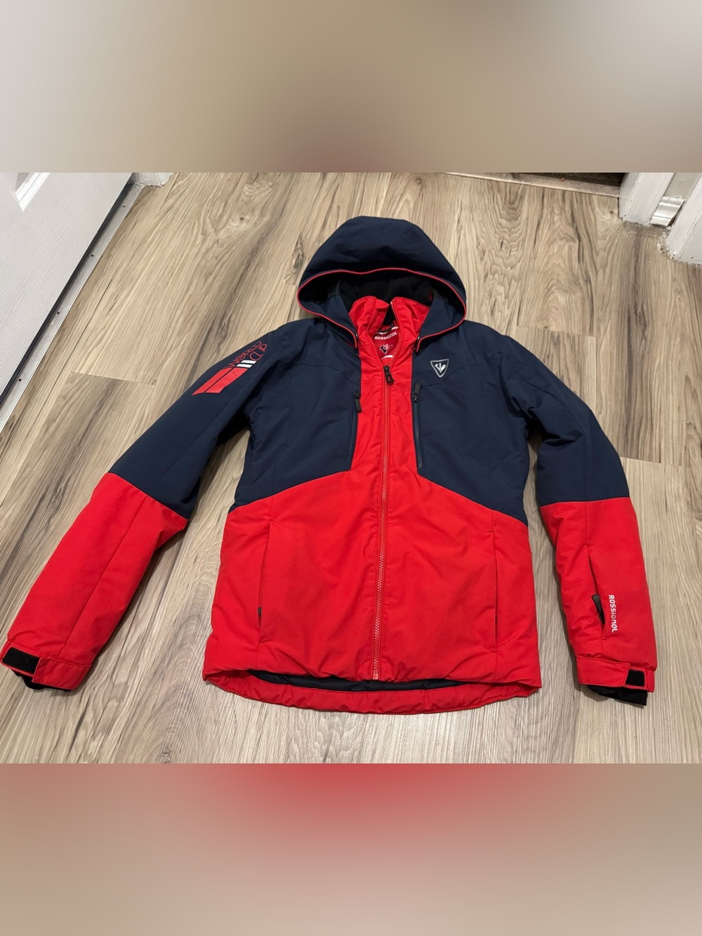 Rossignol Youth Boys Fonction Ski Jacket - Navy & Red (Size 14) RN 78886
